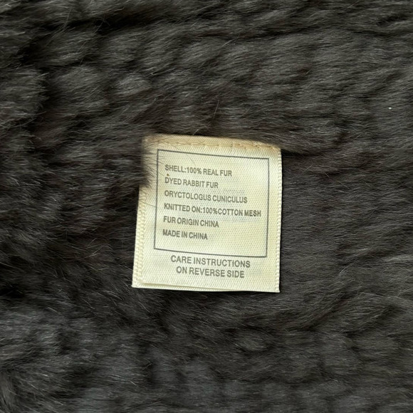 REVOLVE JUNE CORDED RABBIT FUR VEST WITH POCKETS SIZE XS/s - Picture 13 of 15